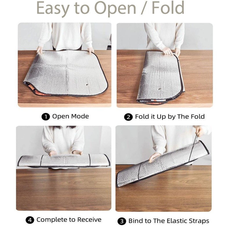 Dujiea Car Front Window Sunshade, Funny Driving Bear Foldable Auto