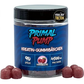 Monohydrated Creatine Gummies 4.5g - Creatine for Performance and Power - Sugar Free, Vegan and Gluten Free Raspberry
