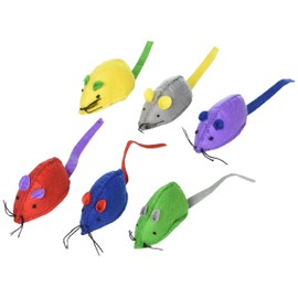 SPOT By Ethical Products - Classic Cat Toys for Indoor Cats - Interactive Cat Toys Balls Mice Catnip Toys - Alternative To Wand Toys and Electronic Cat Toys - Felt Mouse Multi Pack