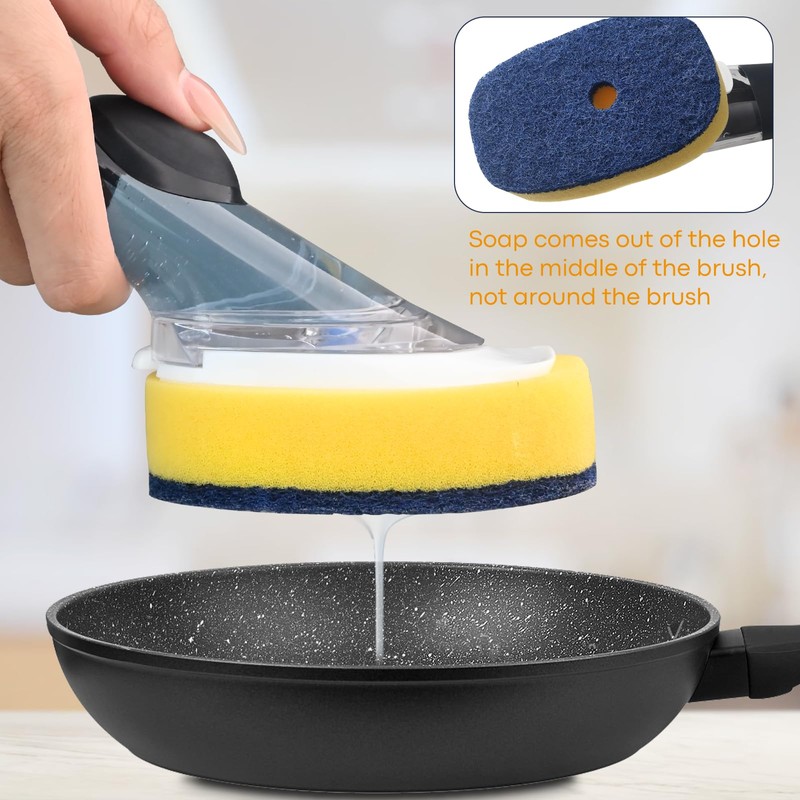 Sponge Brush Refills for OXO Soap Dispensing Dish Brush -