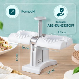 Compact Double Head Dumpling Maker Automatic Dumpling Maker and Stainless Steel Ravioli Maker Machine for Pelmeni and Wareniki "The Delicious"
