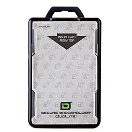 Identity Stronghold Secure Badge Holder Duolite, Black (IDSH2004-001B-blk)