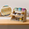 Bamboo Tea Bag Organizer, 3 Layer Tea Chests With Acrylic