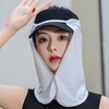 Cooling Mesh Face Mask for Outdoor Hiking Sun Protection Light Gray