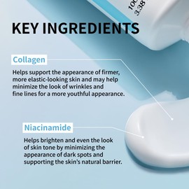 NIDA Youthful Formula Crema Hidratante Ultimate, 3.38 fl. oz. Centella Asiatica, Niacinamida, Ácido Hialurónico, Colágeno, Arrugas y Líneas Finas