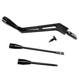 BST BSSP Billet Aluminum Column Shifter Turn Signal Tilt Lever Flasher Knob Kit - Compatible with 1967-1994 Chevy GMC Pontiac Olds Buick, Black Shifter Lever Hazard Tilt Kit for GM Columns