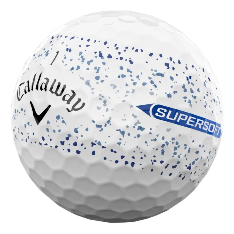 Pelotas De Golf Callaway Supersoft 2025 Blue Splatter