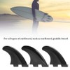 FAUOSWUK 3 Pieces Paddle Board Fin, FCS2 G5 Nylon Plastic