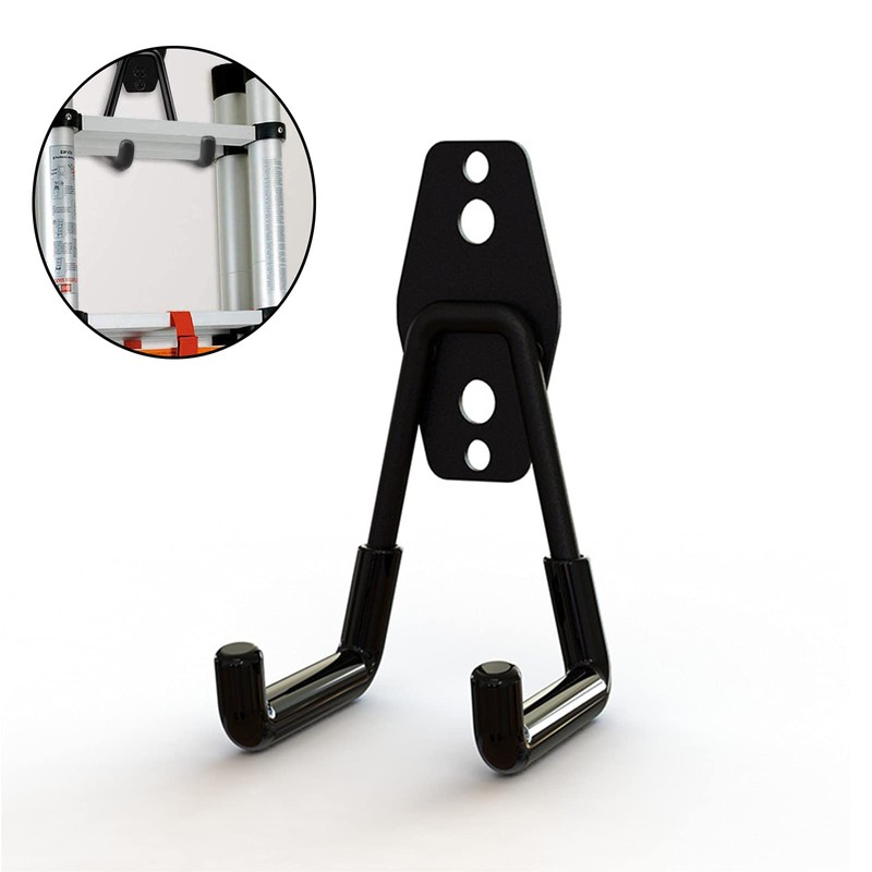 Pack of 2 Wall Hooks, Garage Hooks, Heavy Iron Wall