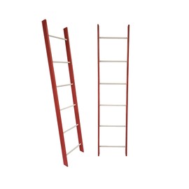 Decorative Blanket Ladder 4ft 5ft 6ft 7ft 8ft Rustic Farmhouse Wooden Quilt Ladder Rack avalible in Red, Blue and White