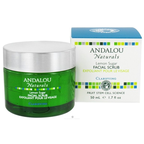 Andalou Naturals Clarifying Facial Scrub Lemon Sugar - 1.7 Fl Oz (Pack of 4)