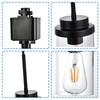 MELUCEE 4 Pack H-Type Track Lighting Pendants Black Ceiling Track
