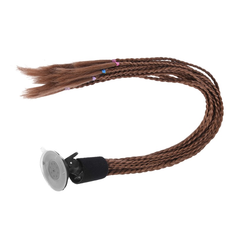 Colorful Stylish Motorcycle Helmet Ponytail Helmet Dreadlocks Braids with Suction