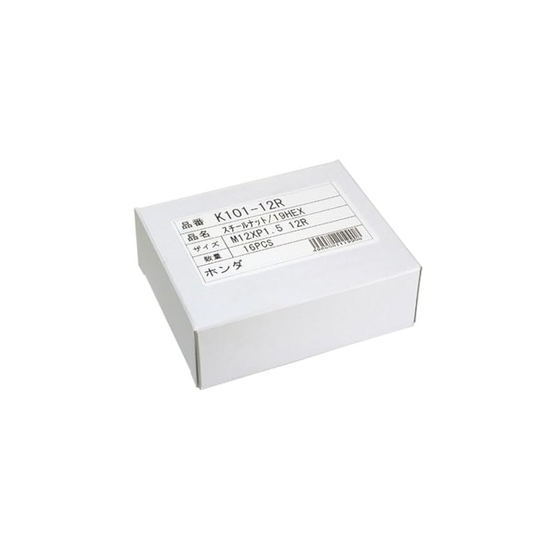KYO-EI(協永産業) Lug Nut 12R球面座(M12×P1.5) ホンダ純正ホイール専用ナット 19HEX 16個入りパッケージ K101-12R-16P
