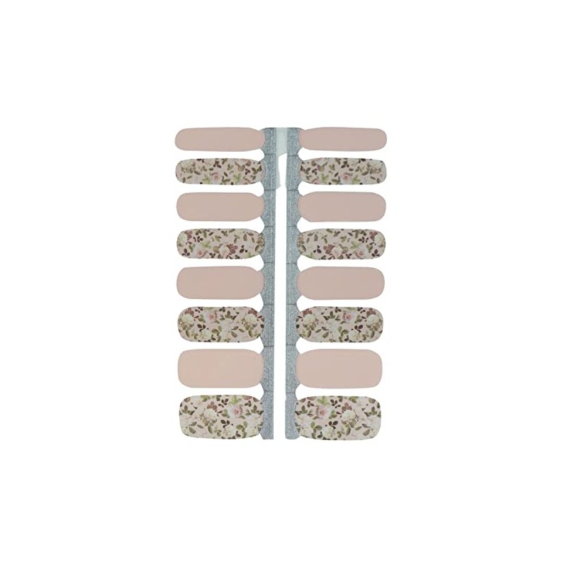MY NAILS Nail Foil - Beige Flowers - Pattern /