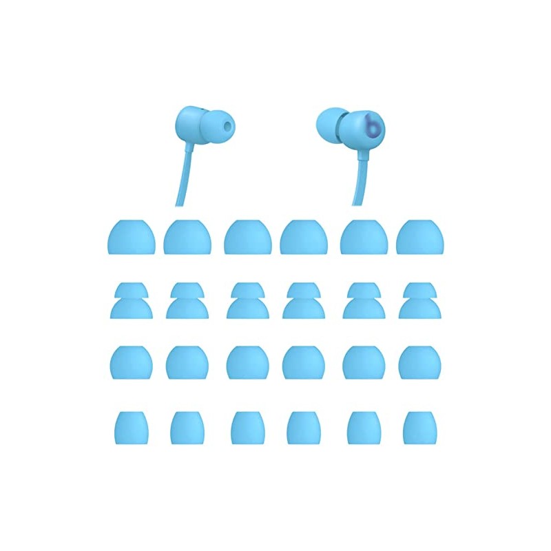 Rqker Ear Tips Compatible with Beats Flex Earbuds, 12 Pairs