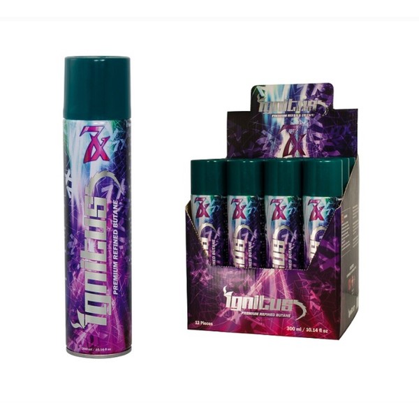Ignitus 12 Pack of Ignitus Butane 7x 300mL Can -