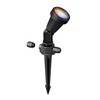 ledscom.de PIRK Outdoor Garden Spotlight with Ground Spike IP44 Black
