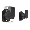 1 Pair Speaker Wall Mount Bracket ABS Plastic Holder Shelf