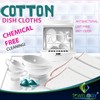 Towelogy® Pack Of 3 White Cotton Dish Cloths Extra Large