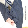 Tobima Japan AP42512 Women's Back Cloth Apron, Apron, X-Shaped, Denim