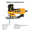 Hotec​he 6.5-Amp Jig Saw Corded 6 Vriable Speed Jigsaw with