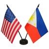 Philippines & US American Friendship Table Flag Display, USA &