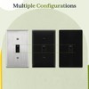 TG Toggle Light Switch with Wall Plate, Single Pole Electrical