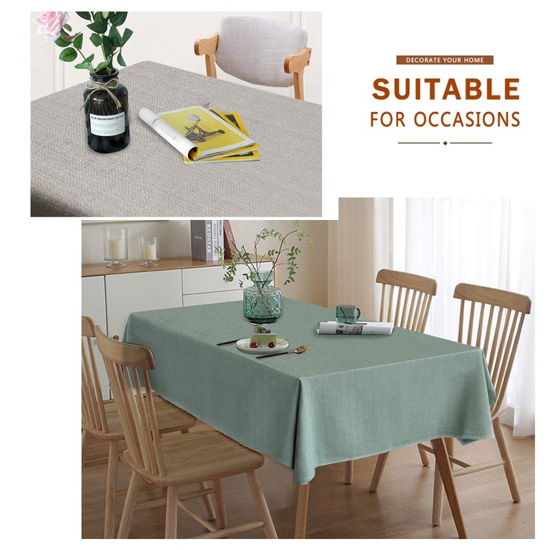 WAITER TREE Tablecloth Linen High-Quality Tablecloth Washable Tablecloth Easy Care