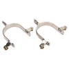 1 Pair Horse Spurs Stainless Steel Western Cowboys Spurs Men