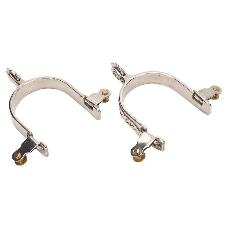 1 Pair Horse Spurs Stainless Steel Western Cowboys Spurs Men