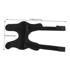 COLLBATH Adjustable Ankle Brace Support for Men and Women Breathable Material Reinforced Stabilizers for Sprained Ankle Relief Comfortable Use Black Color