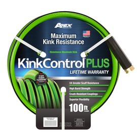 Kink Control Plus Water Hose 100ft - High Burst Strength and Superior Flexibility Garden Hoses, Outdoor Hose with Kink Resistance, Triple Frame Technology, Made in USA