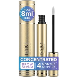 Suero para el crecimiento de las cejas Brow Force (8ml) NYK1 Suero para cejas naturales más gruesas - Suero para el crecimiento de las cejas Suero para mejorar las cejas
