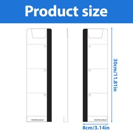 GXGM Pack of 2 Office Gadgets, Transparent Acrylic Office Items, Desk Accessories, Monitor, Memo Board, Computer Message Board, Office Supplies for Men and Women, Computer Sticky Note Holder