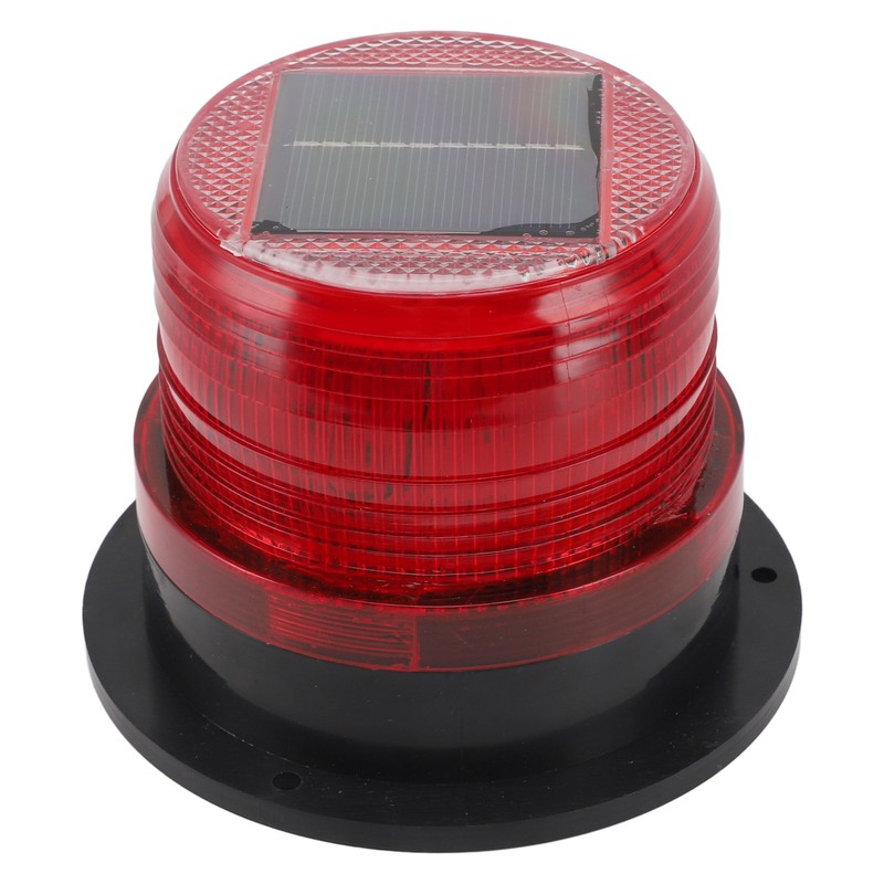 Solar Beacon Light Caution Light 8 LED Dusk to Dawn