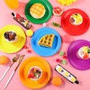 Aodaer 60 Pack Colorful Paper Plates Party Tableware 7 Inch