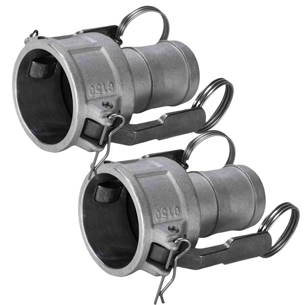 ZHCONO 2Pcs Type C Camlock Fittings 1 1/2'' Female Couplings