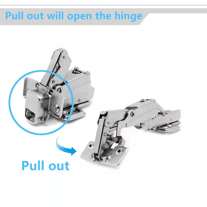 165 Degree Corner Cabinet Hinges 2 Pack Full Overlay Hydraulic