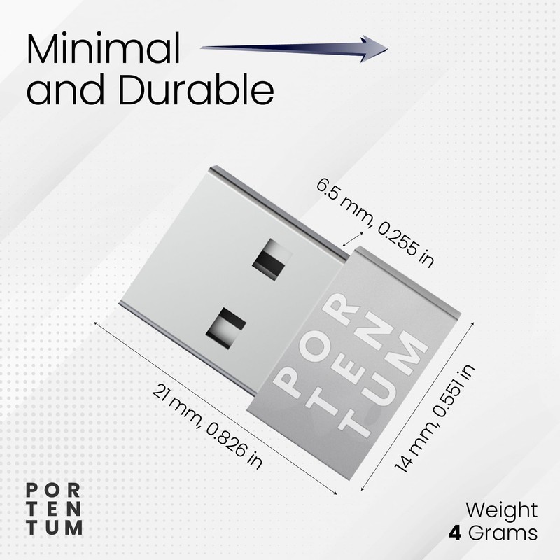 PORTENTUM USB c to USB Adaptor - 3 Units -