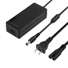 BINZET CA a DC 12 V 5 Amp Regulador Adaptador de fuente de alimentación, 5,5 mm x 2,1 mm conector DC, 12 V 5 amperios 60 vatios enchufe de pared interruptor para DC12V 5050 LED luces de tira