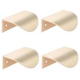 SEIWEI 4 Pcs 60x44mm Leaf Shape Door Handle Kitchen Cabinet Drawer Cabinet Decorative Furniture Knob