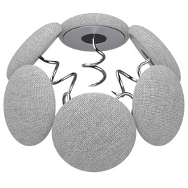 Fabric Covered Twist Pins for Upholstery, 8 Colors, Button Pins for Sofa, Bed Skirts, Slipcovers (12, Light Gray)