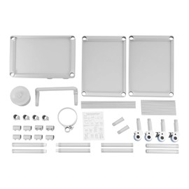 Beauty Salon Cart with Wheels, 176.37Lbs 360° Rotate Silent Wheels Salon Beauty Cart Heavy Duty Beauty Cart with Drawer and Waste Bin for Barber Shops, Beauty Shops, Pet Shops (Grey)