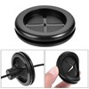 sourcing map Rubber Grommet Round Double-Sided Mount Dia 35 mm