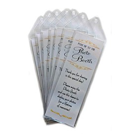 Photo Booth Nook Bookmark Sleeve- Vinyl Photobooth Strip Frames, Picture Strip Holder - Crystal Clear Surface, Lightweight, Shatterproof Material - Ideas for Party Favors - 2x6-Inch (500 Count)