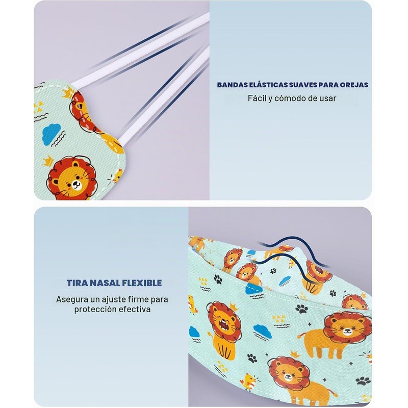 Mascarillas KF94 para niños – Pack de 50 NiHealth