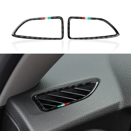 Car Vent AC Trim Decal Carbon Fiber Sticker fits for Alfa Romeo Giulia Stelvio 2016 2017 2018 2019 2020 2021 2022 2023 2024 Interior Accessories