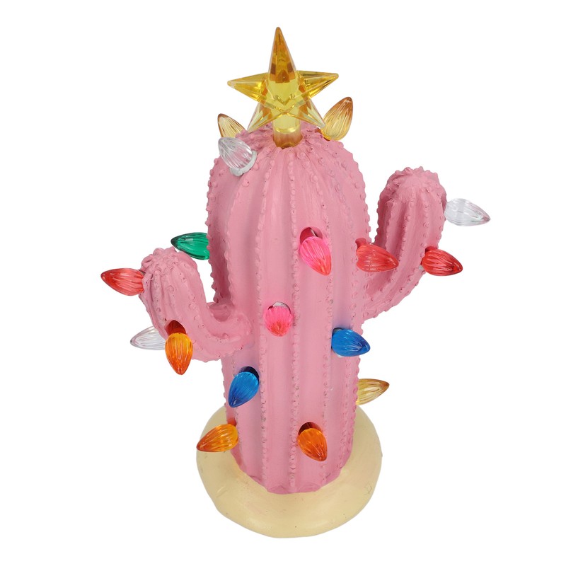 Cactus Figurine Resin Home Decor Plant Cactus Christmas Tree with