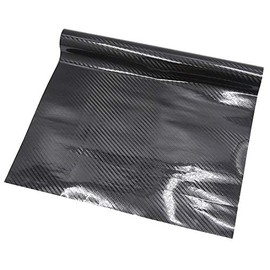 uxcell 200 x 50cm 5D Black Carbon Fiber Pattern Self Adhesive Car Vinyl Film Sticker